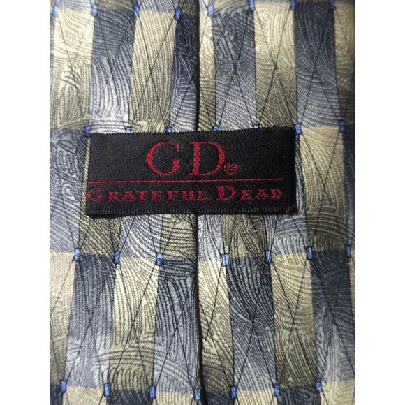 Grateful Dead Men's Neck Tie Breadbox Twenty-Second Set Geometric Office Work - Picture 3 of 8
